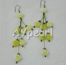 lemon stone earrings