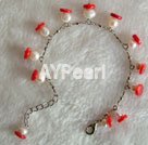 coral pearl bracelet