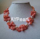 coral necklace