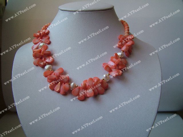 coral necklace