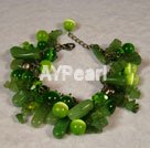 bracelet en cristal vert