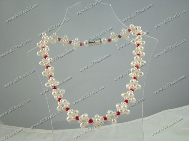 pearl coral necklace