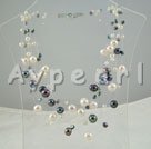 black white pearl necklace