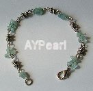 Aquamarine puces bracelet
