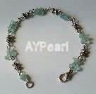 Aquamarine chips armband