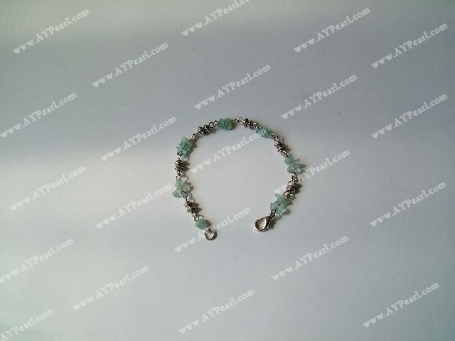 Aquamarine puces bracelet