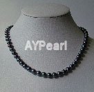 Wholesale black pearl necklace