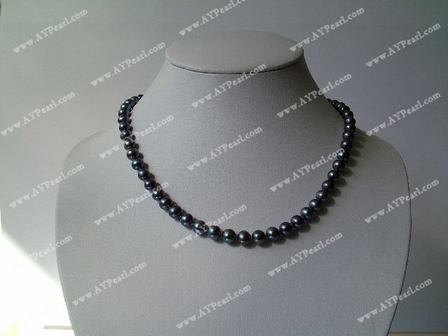 black pearl necklace