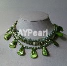 Wholesale pearl shell necklace