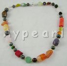 Wholesale Gemstone Jewelry-pearl muti-stone necklace