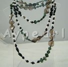 Discount agate smoky quartz necklace