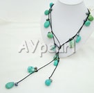 black pearl turquoise necklace