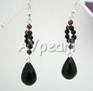 Wholesale Gemstone Jewelry-black agate earring