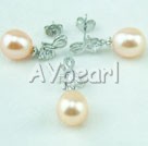 925 perla de argint sterlină stabilite