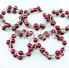 Acrylic manmade pearl bracelet