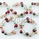 Acrylic manmade pearl bracelet