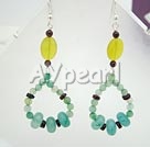 Wholesale Gemstone Jewelry-blue jade earring