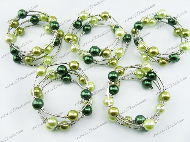Acrylic manmade pearl bracelet