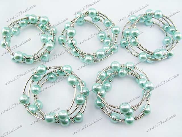 Acrylic manmade pearl bracelet