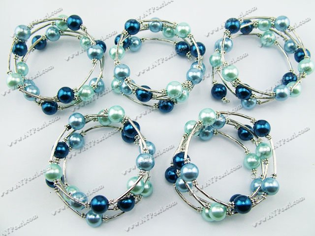 Acrylic manmade pearl bracelet