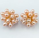 Lotus pearl earrings