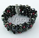 Wholesale Pearl crystal multi stone bracelet