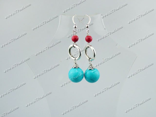 blue turquoise earring