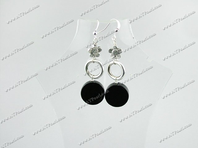 black agate earrings