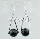 Wholesale Gemstone Jewelry-black agate earring