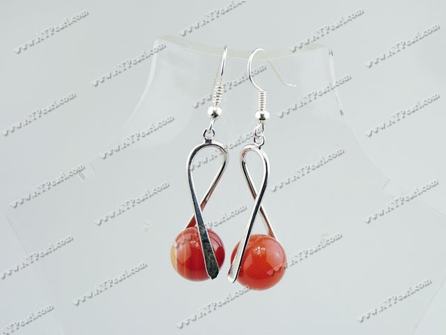 red carnelian earrings