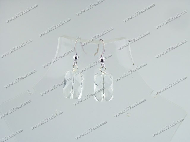 manmade crystal earrings