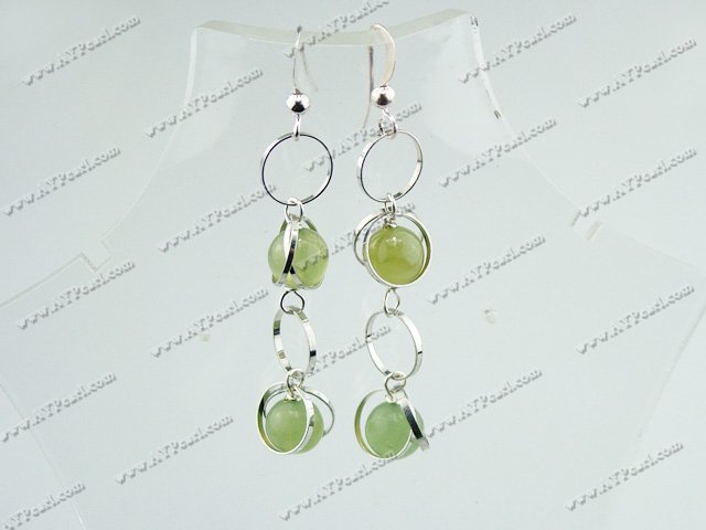 serpentine jade earrings
