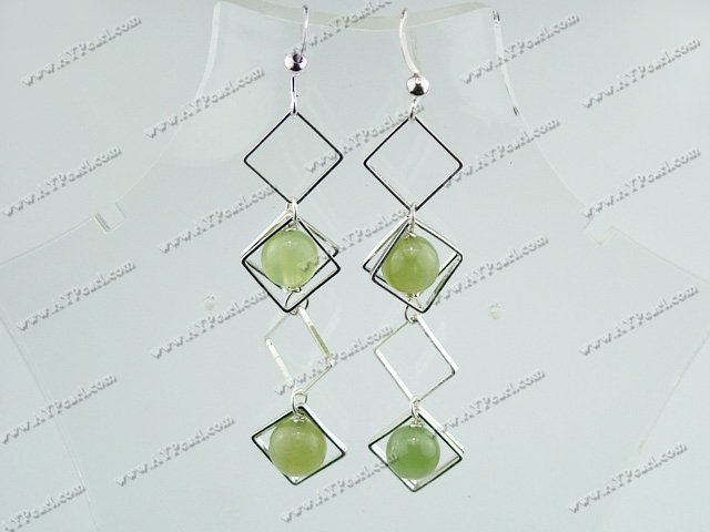serpentine jade earrings
