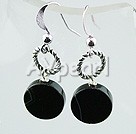 Wholesale Gemstone Jewelry-black agate earring