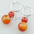 Wholesale red carnelian earrings