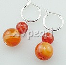 red carnelian earrings