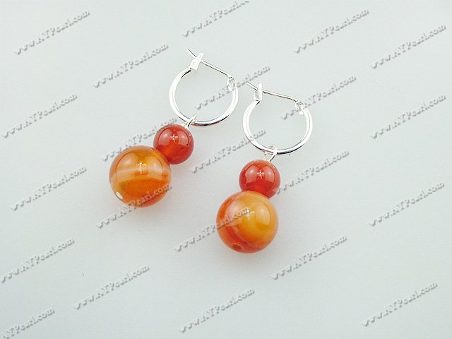 red carnelian earrings