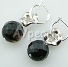 black cherry quartz earrings