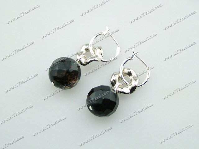 black cherry quartz earrings