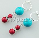 Wholesale Gemstone Jewelry-turquoise alaqueca earrings