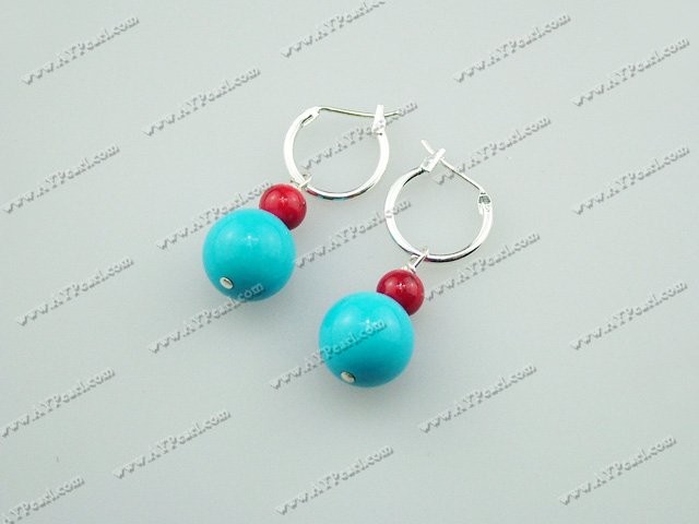 alaqueca blue turquoise earrings