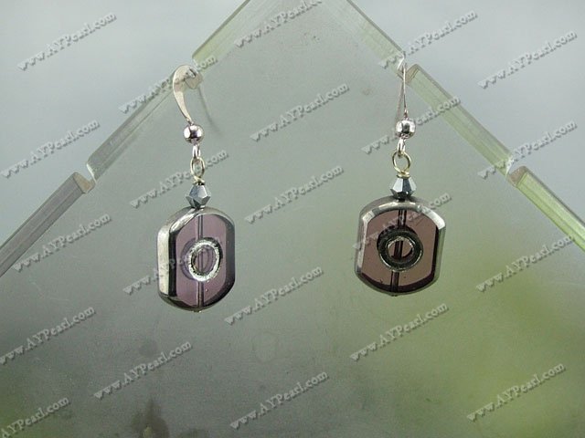 Boucles d'oreilles en verre