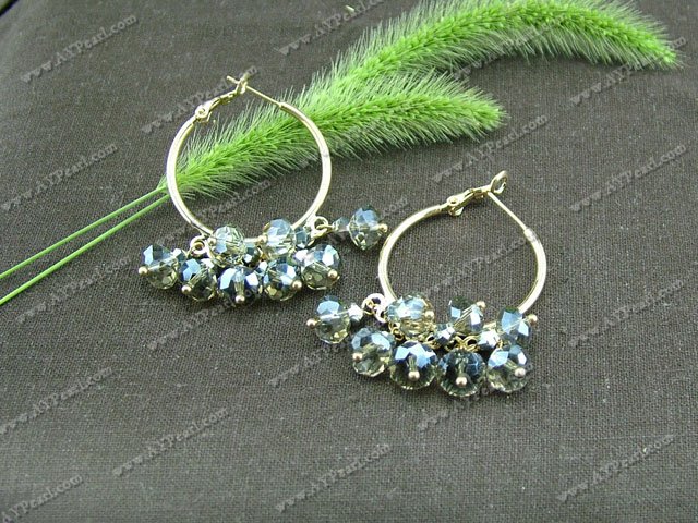 boucle d'oreille de cristal