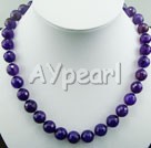 Wholesale Gemstone Jewelry-faceted amethyst necklace