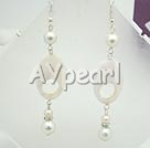 Wholesale earring-pearl shell earrings