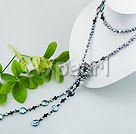 Wholesale coin pearl crystal necklace