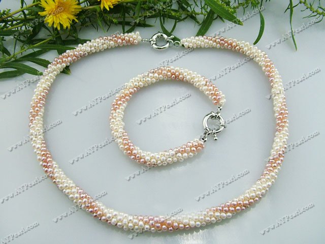 weaved pearl sets