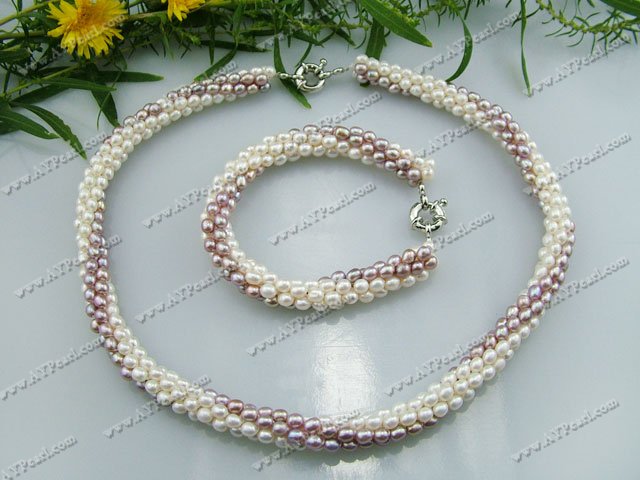 weaved pearl sets