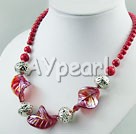 Wholesale Gemstone Jewelry-alaqueca coloured glaze necklace