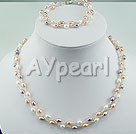 Wholesale Set Jewelry-rice pearl sets